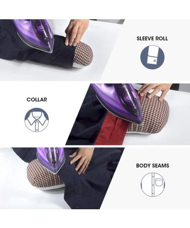 Buzzlett Tailor's Ham and Seam Roll Set - Premium Professional Pressing Tools for Ironing Curved Seams - Buy Online on GoSupps.com