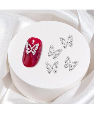 20 PCS Butterfly Nail Charms - 3D Metal Edelstones for Nail Art | DIY Decorations for Women & Girls - Buy Online on GoSupps.com