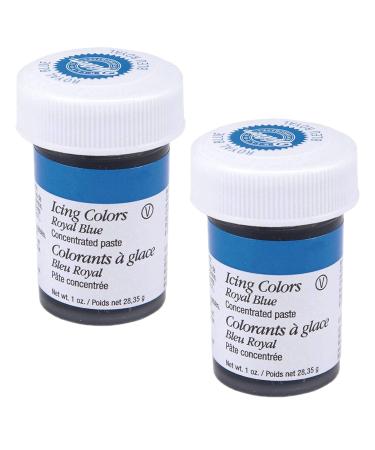 Wilton Royal Blue Food Coloring Concentrated Paste 1oz Icing/Cakes/Dough (2Pack)