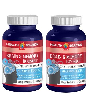 Dmae liquid - BRAIN AND MEMORY BOOSTER - increase processing speed mind clarity and focus supplement mind and memory support supplement memory brain supplement youthful brain 2 Bot 120 Capsules