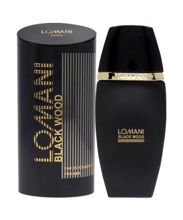 Lomani Black Wood EDT Spray Men 3.3 oz