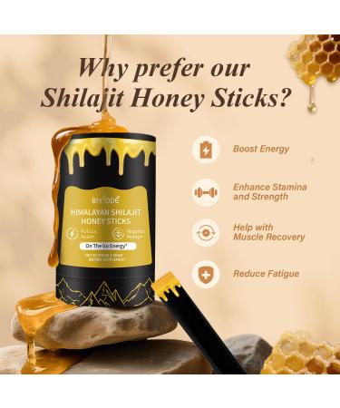 Pure Shilajit |Shilajit Honey Sticks |85+ Trace Minerals Boost Energy |Enhance Immunity |shilajit for Men |30 Sticks - Buy Online on GoSupps.com