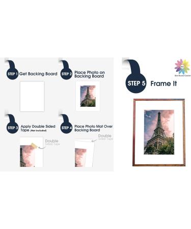 Mat Board Center 18x24 White Photo Picture Mats (10 Pack) - Acid Free, 4-ply Thickness, White Core - Ideal for Pictures and Photos Framing 16x20 - Buy Online on GoSupps.com