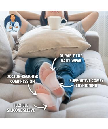 Dr. Frederick's Original Arch Support Sleeves Plus - Small/Medium (Pack of 2) - Arch Pain Relief for Men & Women - Doctor Developed Flat Foot Arch Supports - Buy Online on GoSupps.com