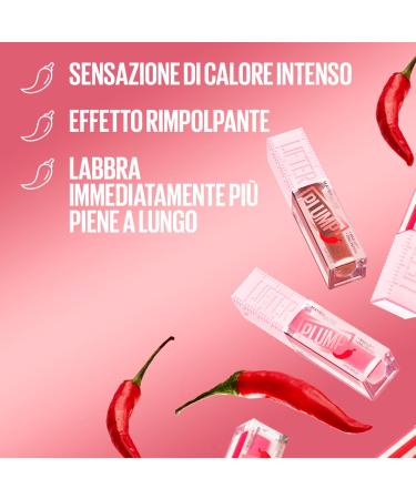  Maybelline Maybelline New York Lifter Plump Lip Gloss with Chilli Effect Instant Fill Effect with XXL Applicator Colour 001 Blush Blaze - Pack of 2 - Buy Online on GoSupps.com