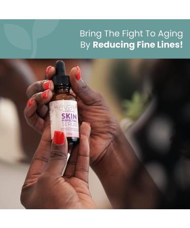 Eva Naturals Skin Perfecting Serum - Aloe, Sandalwood, MSM, Peptides, Rose Hip Seed Oil - 1 oz - Rejuvenates, Stimulates Collagen, Reduces Wrinkles, Hydrates, Balances Oil - Buy Online on GoSupps.com