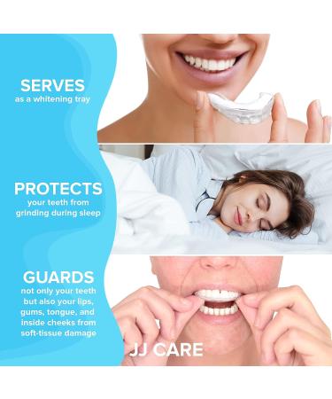 JJ CARE Mouth Guard (2 Pairs) - Custom Moldable Night Guards for Teeth Grinding with Retainer Cleaner Tablets - Dental Mouth Guard for Sleeping - Buy Online on GoSupps.com