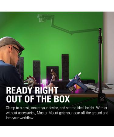 Elgato Master Mount L - Premium Desk Clamp with Extendable Pole | 1/4 inch Thread for Lights, Cameras, Microphones | Ideal for Streaming, Videoconferencing, Studios - Buy Online on GoSupps.com