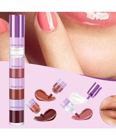  Huxibai 4-in-1 Lip Gloss - Waterproof Liquid Lipstick for Makeup Shopping Dates Meetings Holidays Travel Business Trips etc. - Buy Online on GoSupps.com