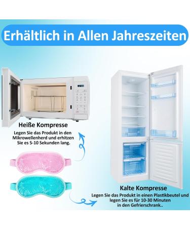 Scettar Eye Mask - Reusable Cooling & Warming Gel Goggles for Migraine Relief Swollen Eyes & Hot/Cold Therapy - 2 Pack - Buy Online on GoSupps.com