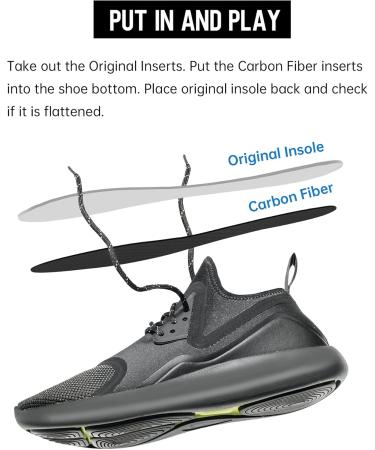 Buy Carbon Fiber Insoles 250mm Men's Size 7 & Women's Size 8 | Orthotic Inserts for Sports & Comfort | Ideal for Hallux Rigidus & Morton's Toe - Buy Online on GoSupps.com