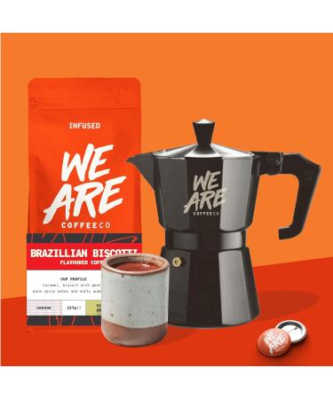 1kg Brazilian Biscotti Flavoured Ground Coffee - Caramel Nuts & Spice Notes - Arabica Medium Roast - Single Origin Omni Grind - Buy Online on GoSupps.com