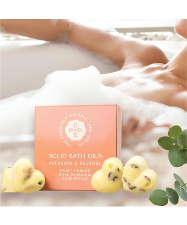 Sweet Orange and Geranium Solid Bath Melts 4x10g | Soothing Essential Oils | Edinburgh Skin Care Co - Buy Online on GoSupps.com