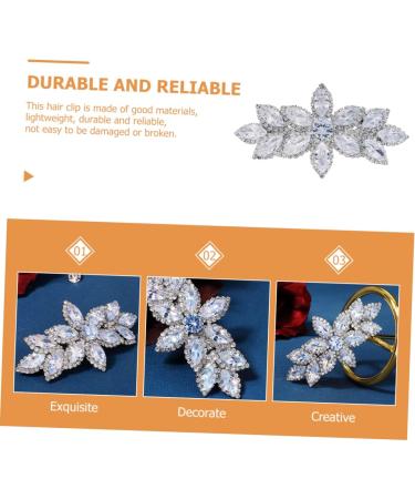 SKISUNO Rhinestone Hair Clip Wedding Hair Clip Women Hair Barrettes Women Hair Clip Rhinestones Hair Accessories Crystal Hair Barrette Rhinestones Hair Barrette Rhinestones Hair Clip - Buy Online on GoSupps.com