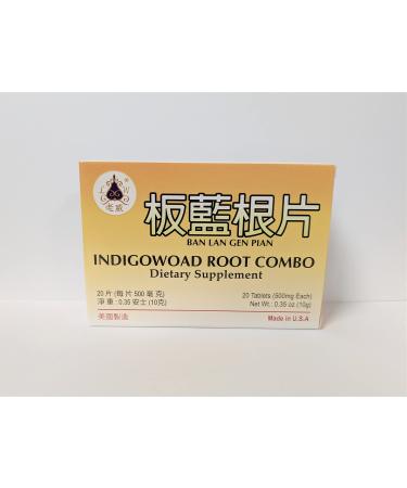 Ban LAN Gen Pian Herbal Supplement Helps for Promote Immune Functions Sore Throat Fever Headache Cough 20 Tablets Made in USA