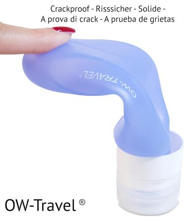 Silicone Travel Bottles Set - TSA-Compliant BPA-Free 7-Piece Spout-Proof Travel Accessories for Body Care | OW Travel - Buy Online on GoSupps.com