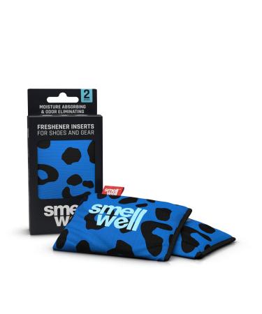 Smellwell Active odor remover - Schuhdeo - Bamboo -activated carbon odor absorber - moisture absorber for shoes bags and against sweaty feet - annoying smells - Blue leopard 1 pair 2 x 50g 1 piece (2 Pack) fragrant - Blue leopard - Buy Online on GoSupps.com