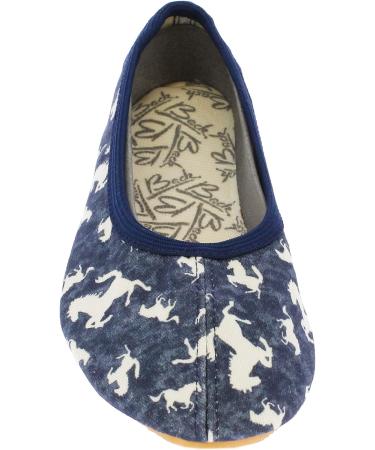 Buy Beck Girls 0264 Horses Gymnastics Shoes - Blue - Size 30 EU | International Shipping Available - Buy Online on GoSupps.com