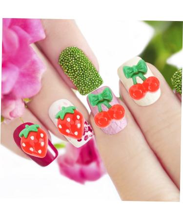 FRCOLOR Pack of 60 Nail Art Accessories Gothic Home Decor Charms Lip Gloss Nail Art Charm Nail Decorations for Nail Art Manual Fruit Slices Fruit Strawberry 3D Cut Cherry Resin Red - Buy Online on GoSupps.com