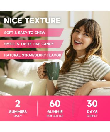 L-Lysine 1000mg Gummies Lysine Supplement for Adults & Kids Essential Amino Acid Supplement for Oral & Lips Health Boost Immune & Calcium & Collagen Sugar-Free Strawberry Flavor 60 Count 60 Count (Pack of 1) - Buy Online on GoSupps.com