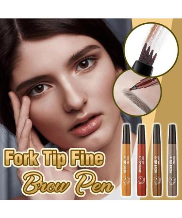 Gusengo Eyebrow Pencil Eyebrow Tattoo Pen Eyebrow Tattoo Pen 4 Point Eyebrow Pencil Eyebrow Tattoo Pen Fork TipFine Brow Pen Four-Headed Anti-Sweat Eyebrow Pencil - Buy Online on GoSupps.com