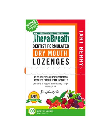 TheraBreath Dry Mouth Lozenges Sugar Free Tart Berry 100 Lozenges