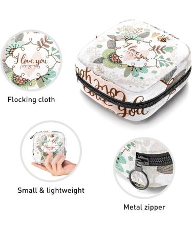 GIAPB Period Bag - Sanitary Napkin Storage & Travel Makeup Pouch, Flower and Bee Color - 4862 - Buy Online on GoSupps.com