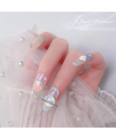 FEIlei Planet Nail Art Rhinestones 3D Nail Charms with Saturns Shape Nails Jewelry - Buy Online on GoSupps.com