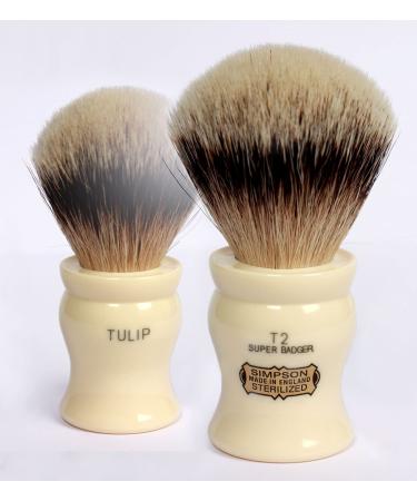Simpsons Shaving Brushes Badger Shaving Brush-Simpsons Tulip X2 Super Badger Single Color Standard