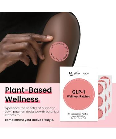 GLP-1 Wellness Patches - 30 Count, Natural Ingredients, Health Support & Physical Management, Vegetarian Friendly, Non-irritating and Easy to Remove - Buy Online on GoSupps.com