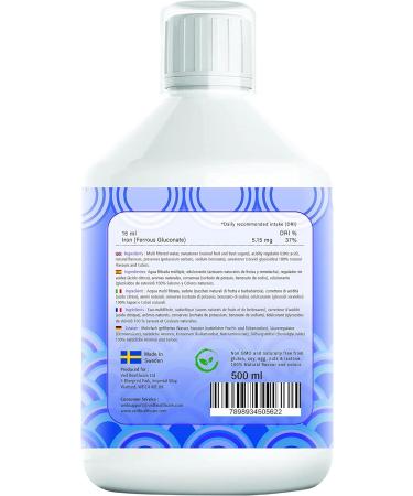 Bluetone Liquid Iron Supplement for Vegans and Vegetarians - Natural Mixed Fruit Flavor - 500ml - Buy Online on GoSupps.com