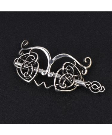 Buy Lurrose Vintage Celtic Knot Hair Clips - Silver Viking Accessories for Men & Women - Buy Online on GoSupps.com