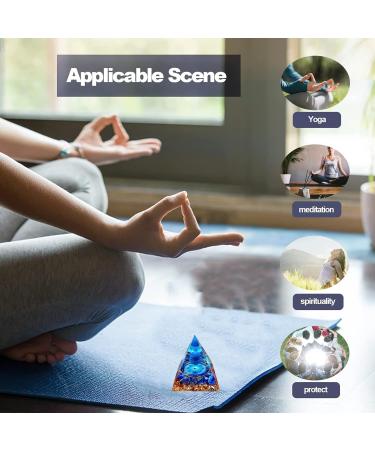 Ogan Chakra Moonstone Crystal Pyramid Energy Tower - Wealth & Wisdom Generator (Color B) - Buy Online on GoSupps.com