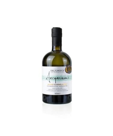 Deligreece - Archelaion Extra Limited Native Olive Oil from Unpature Koroneiki Olives Cold -pressed under 24 C (250 ml unfiltered) 250 ml (1 SPACE)