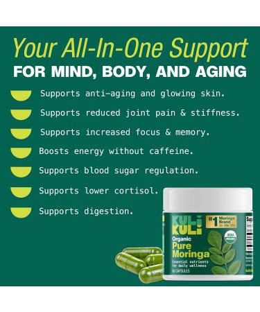 KULI KULI Organic Pure Moringa Capsules, 60 CT - Buy Online on GoSupps.com