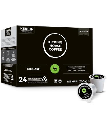Kicking Horse Kick Ass Dark Roast K-Cup Coffee Pods 24 Count Kick Ass 24 count (Pack of 1) - Buy Online on GoSupps.com