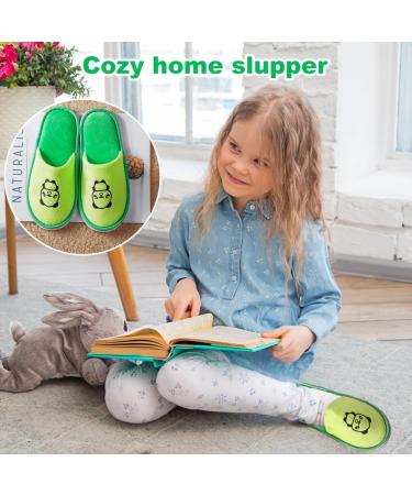 EQLEF Kinder Hausschuhe - Coral Hotel Slippers for Kids (6-10 Years) | Anti-Slip Thick Sole House Slippers for Girls - Perfect for Home & Travel - Buy Online on GoSupps.com