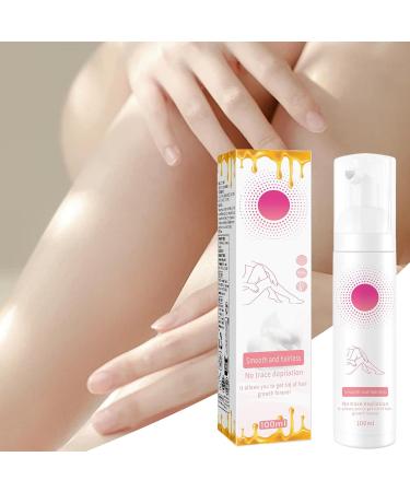 Hair Removal Cream | 100 ml Depilatory Mousse | Moisturizing Hair Removal | For Body Legs Arms Underarms Bikini Line Chin Pubic Area Intimate Area and Vaginal Area - Buy Online on GoSupps.com