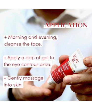 Yonka for Men Eye Gel 15ml | 94% Natural Ingredients Gel for Tired Eyes | Reduces Dark Circles and Bags Energises Tired Eyes | Light Texture Peppermint Notes - Buy Online on GoSupps.com
