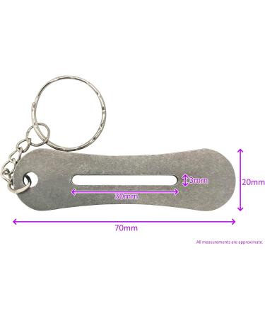 Metal Key Turner & Pocket Sized Grip Device (Arthritis and Mobility aid) (Tool Keyring and Chain - Pack of 1) - Buy Online on GoSupps.com