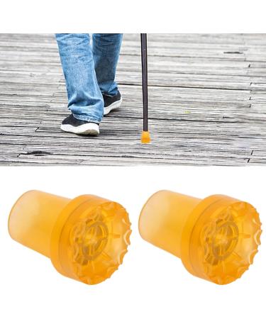 Crutch Covers Pads Wear Resistant Crutch Feet Pads Thickened Rubber 2 PCS 360 Degree Rotatable for Indoor for Canes for Outdoor (Orange) - Buy Online on GoSupps.com