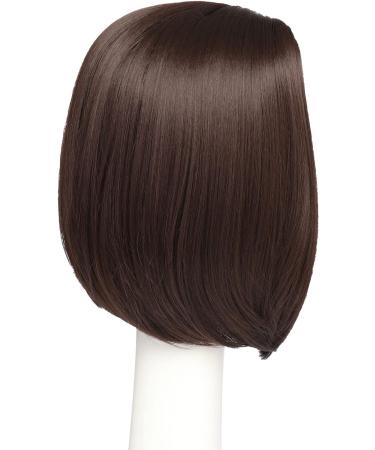 Bestung Short Bob Brown Wig for Women - 12 Inch Neck Length Full Wig in Natural Honey Red Color with Wig Cap - Buy Online on GoSupps.com