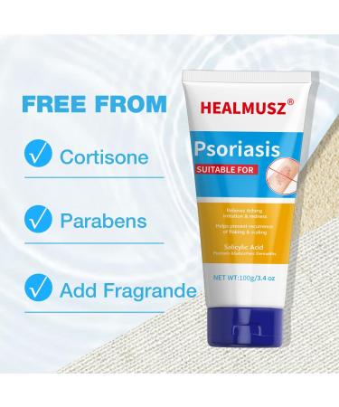 Buy Maximum Strength Psoriasis Cream - 4% Salicylic Acid for Fast Relief from Itch Redness & Scaling - 3.4 Oz - International Shipping Available - Buy Online on GoSupps.com