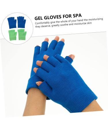 Healeved 4 Pairs Gel Gloves Lotion Gloves for Dry Hands Moisturizer Gloves Fingerless Gloves Moisturizing Gloves Half Finger Spa Gloves Hand Cracked Gloves Skin Care Cosmetic Knitting Miss - Buy Online on GoSupps.com
