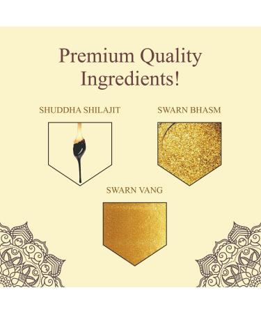 Black Gold Shilajit|Herbal and Nutritional Supplement (60 Count), Pack of 1 | Made with Shuddha, Swarn Bhasm and Swarn Vang | Boosts Immunity, Vitality | Sourced for Their Purity and Potency. 60 Count (Pack of 1) - Buy Online on GoSupps.com