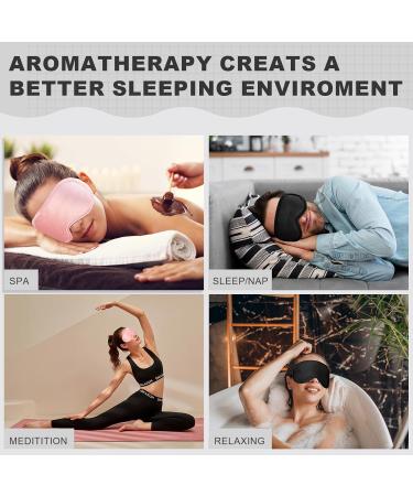 Heated Eye Mask 2-Pack for Dry Eyes - Microwave Activated Moist Heat Therapy - Natural Cassia Lavender - Dark Circles & Puffiness Relief - Black & Pink - Buy Online on GoSupps.com