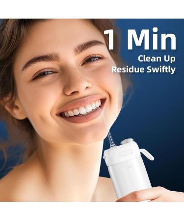 Portable Water Flosser for Teeth - Cordless Oral Irrigator IPX7 Waterproof Travel & Home Dental Care - Perfect for Braces & Teeth Cleaning - Buy Online on GoSupps.com