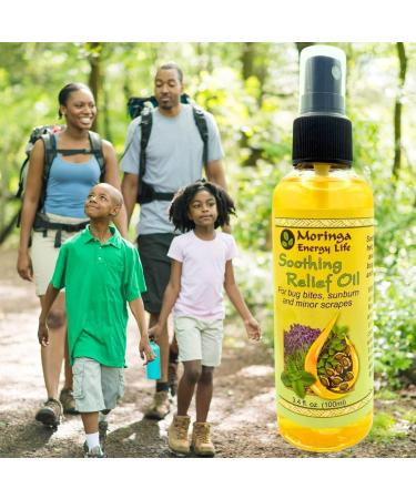 Moringa Soothing Relief Oil Plant-Based Aromatic Blend 3.4 oz - Buy Online on GoSupps.com