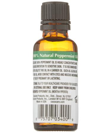 Cococare 100% Natural Peppermint Oil 1 fl oz - Pure Aromatherapy Essential Oil - Buy Online on GoSupps.com