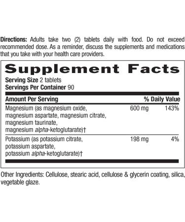 Country Life Target-Mins Magnesium Potassium Aspartate - 180 Tablets for Optimal Health - Buy Online on GoSupps.com